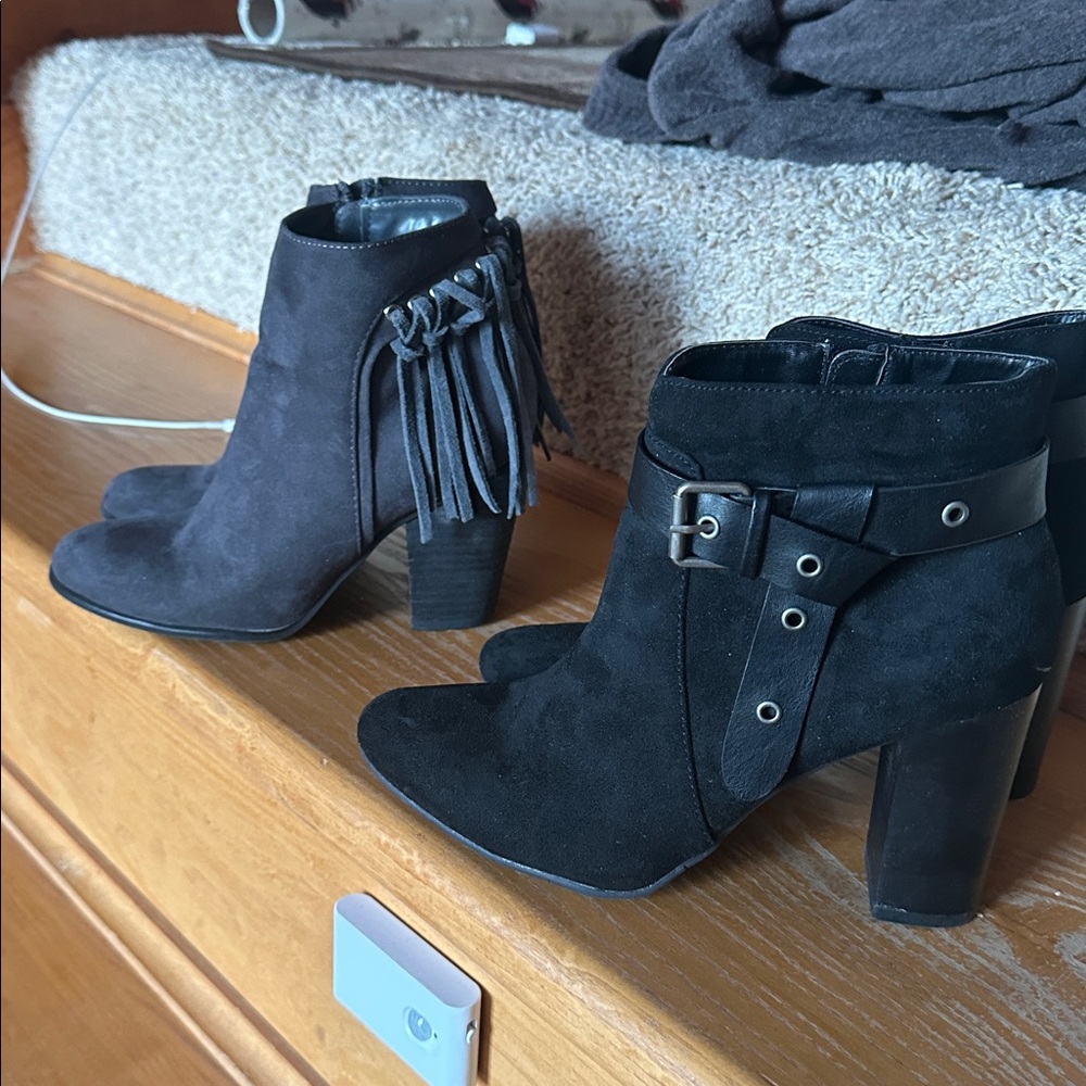 Booties size 7 - 2 pair very good condition.